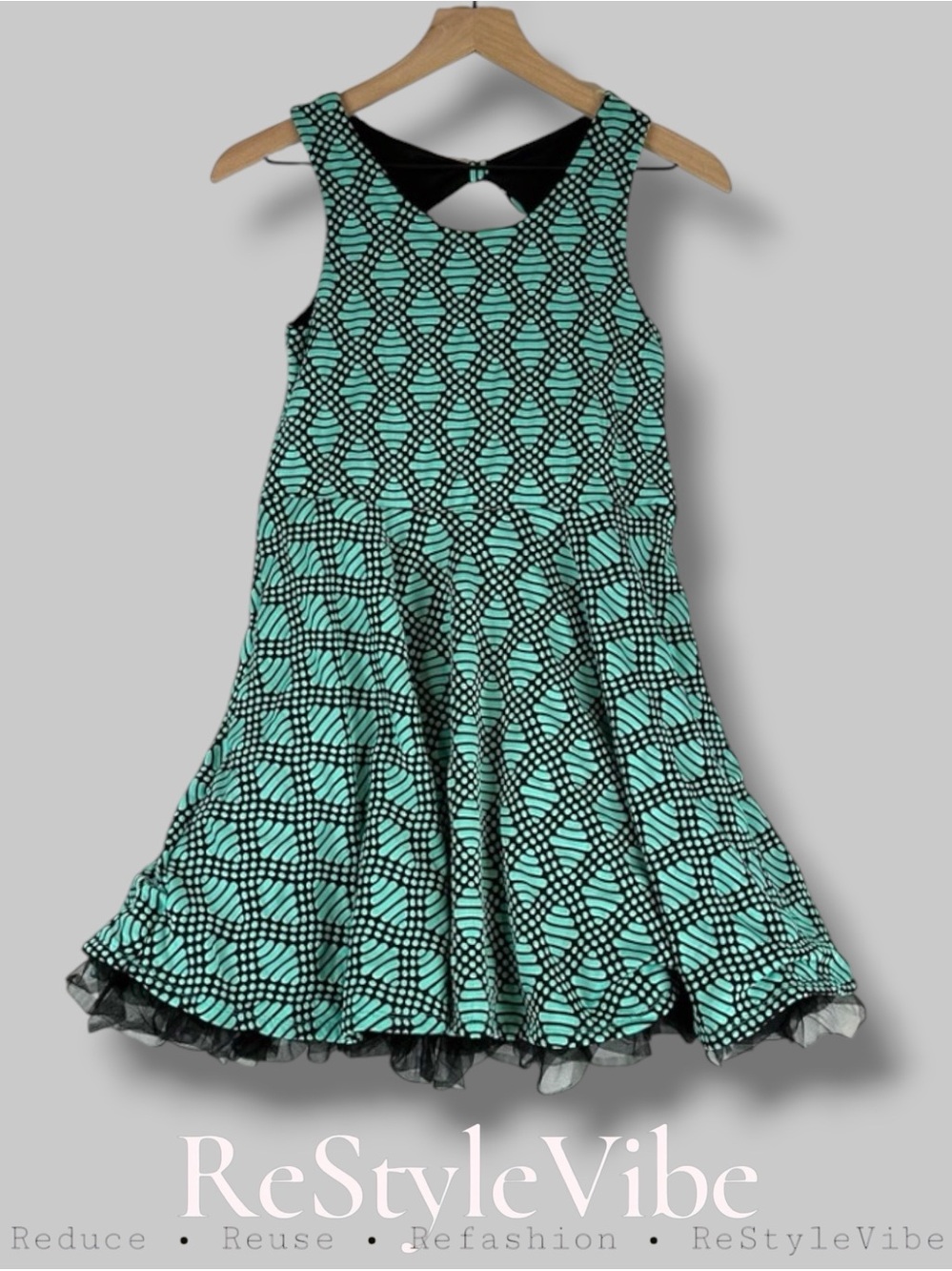 BEAUTEES Girl’s Size 12 Dress Skater Style Knee Length Tulle Lined NWT Party